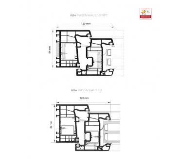 Ventana PVC A84 Passivehaus HI/1.0