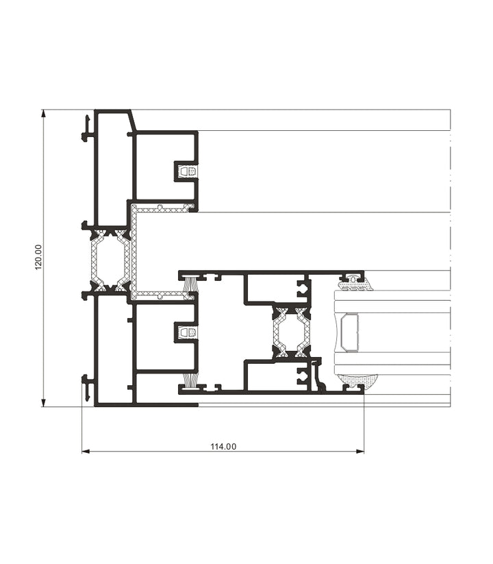 Ventana Aluminio 4700 corredera RPT